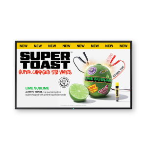 Super Toast - AIO Liquid Diamonds - Lime Sublime Static Poster