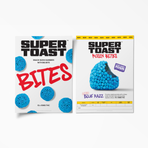 Super Toast - Blue Razz Rosin Bites - Info Sheet